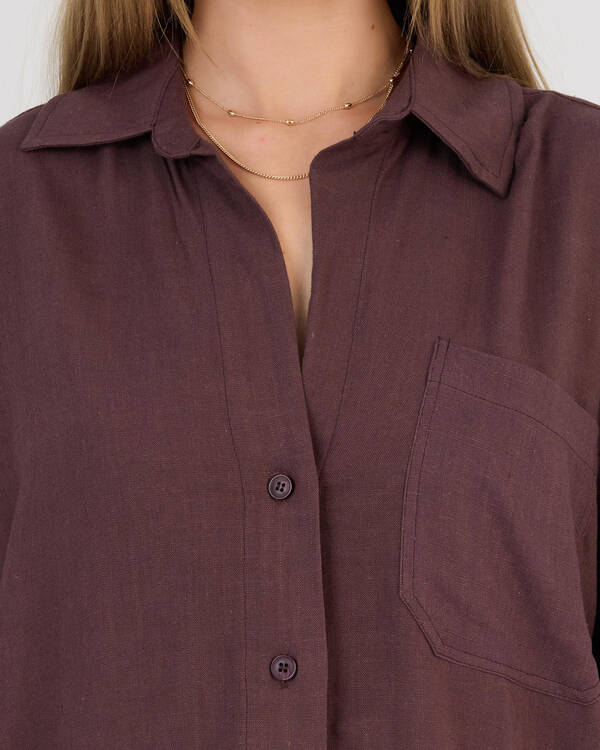 Mooloola Symi Vanessa Short Sleeve Shirt for Womens