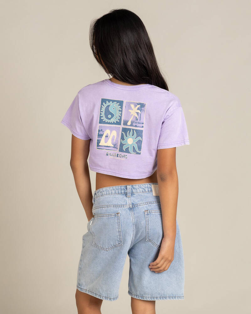 Billabong Girls' Mixing Vibes Crop T-Shirt for Womens