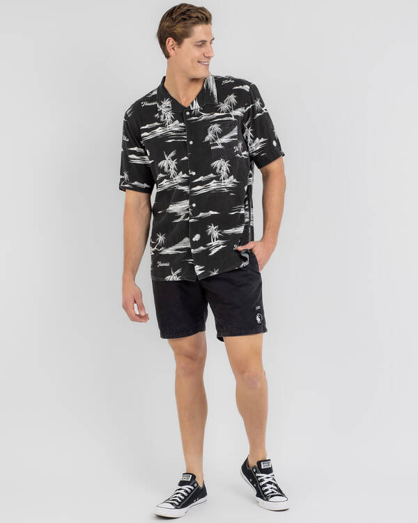 Town & Country Surf Designs Island Time Short Sleeve Shirt for Mens