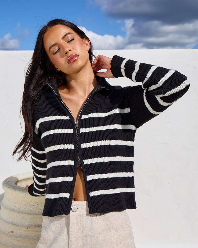 Ava And Ever Alba Zip Knit for Womens