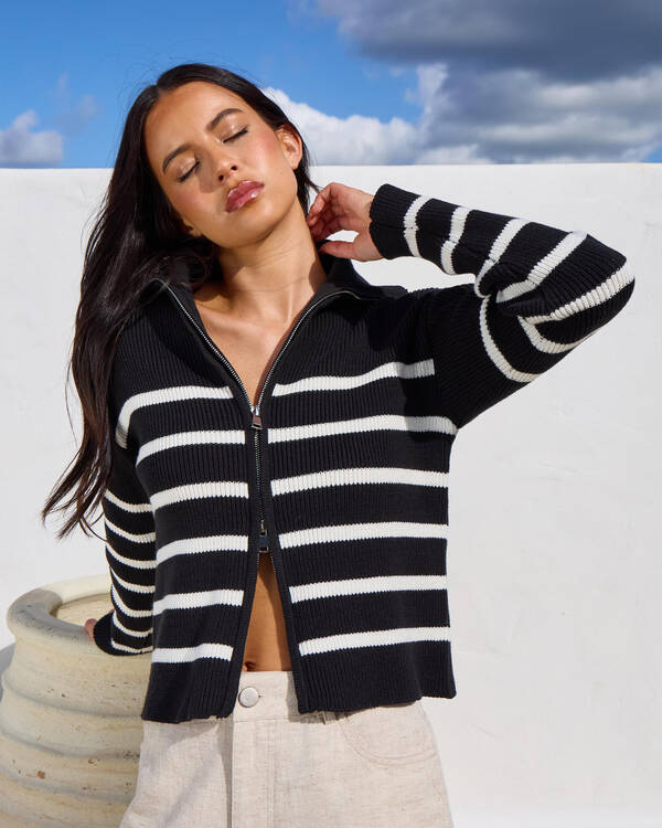 Ava And Ever Alba Zip Knit for Womens