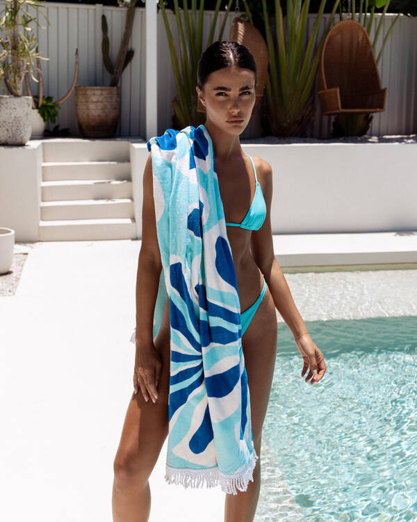 Topanga Coral Coast Rectangle Towel for Womens