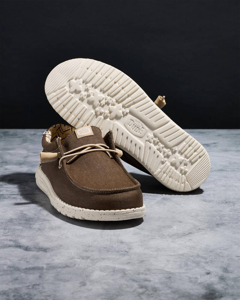HEYDUDE Wally Stretch Canvas Shoes for Mens