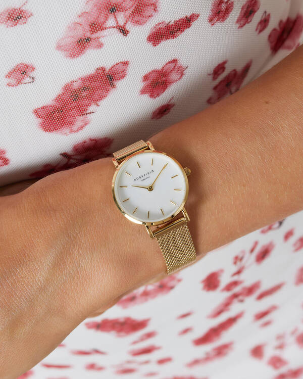 Rosefield Small Edit Mesh Watch for Womens