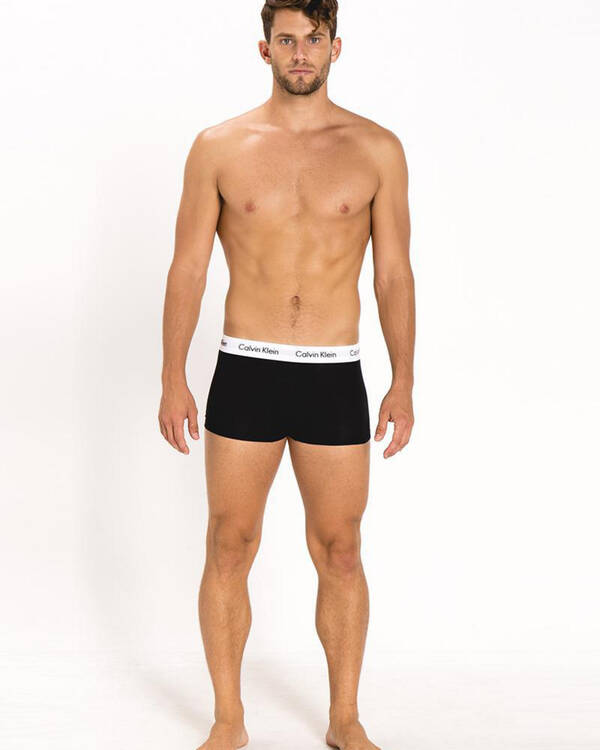 Calvin Klein Cotton Stretch Low Rise Trunks 3 Pack for Mens