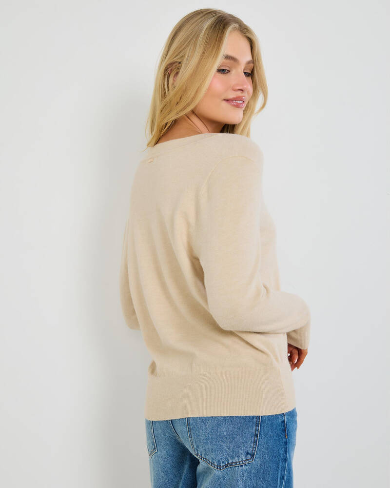 Mooloola Lydia V Neck Knit Jumper for Womens