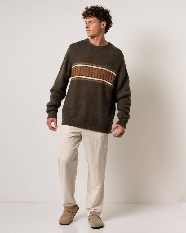 Rhythm Mohair Stripe Knit for Mens