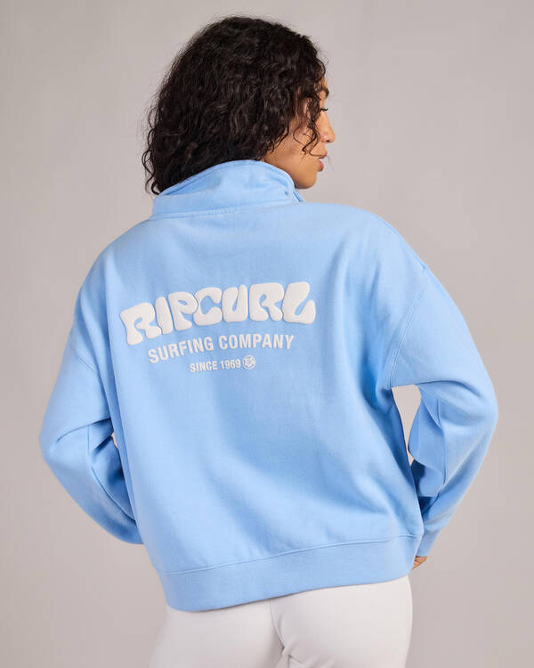 Rip Curl Surf Puff 1/4 Zip Sweatshirt for Womens