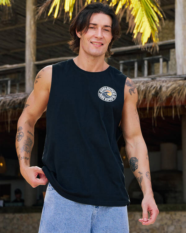 Jacks Rising Sun Muscle Tank for Mens