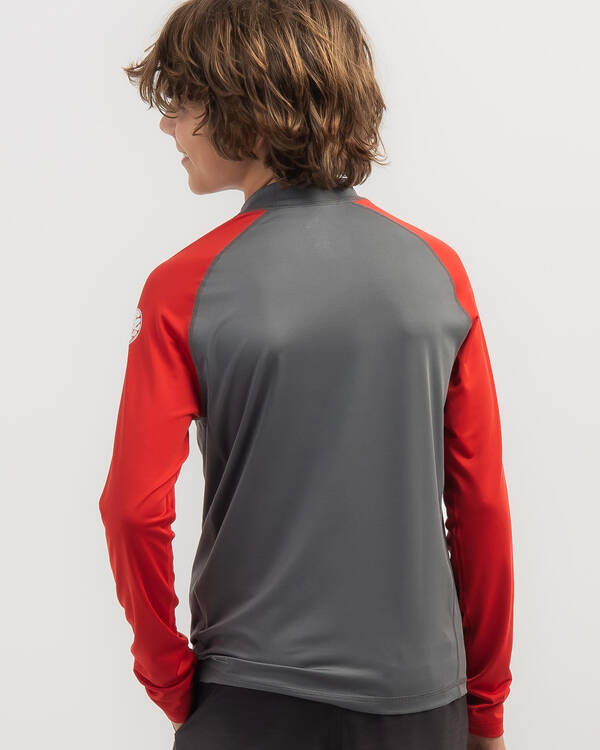 Rip Curl Boys' Shock Long Sleeve Rash Vest for Mens