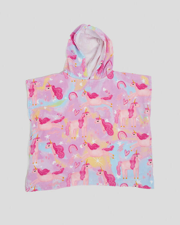 Topanga Toddlers' Unicorn Dreams Hooded Towel for Unisex