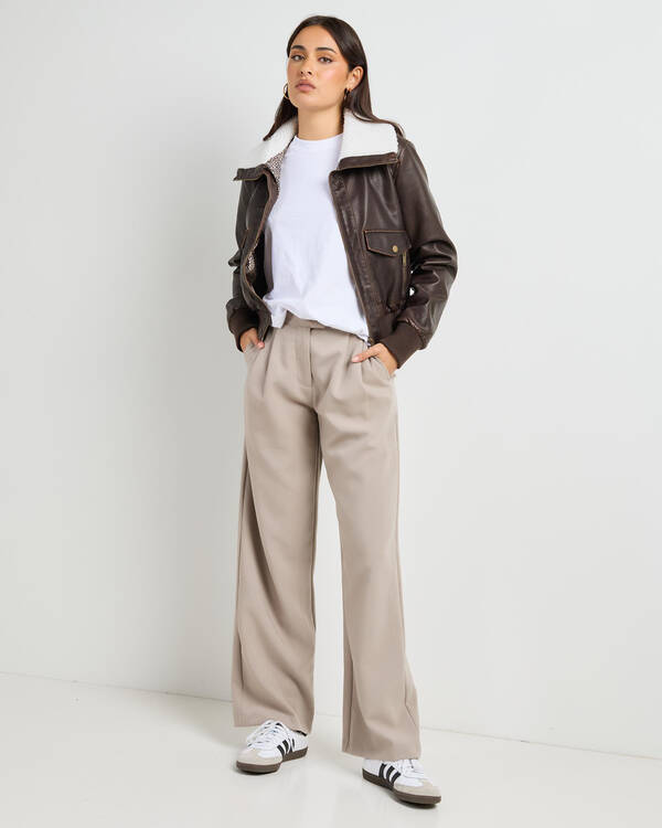 Ava And Ever Hunter Faux Leather Jacket for Womens