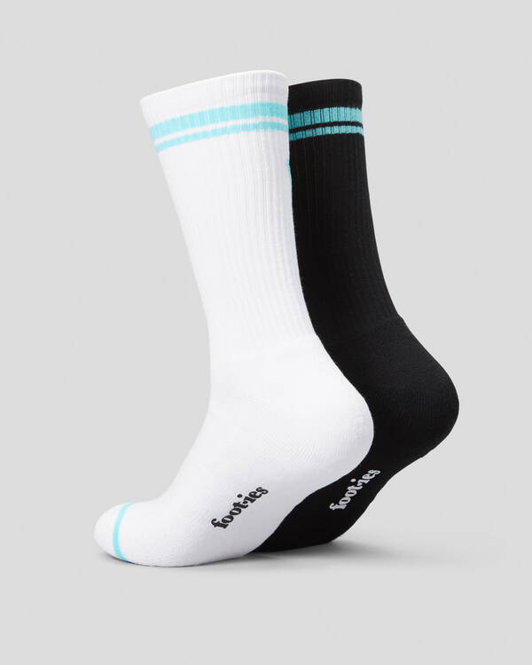 FOOT-IES Mullets and Shoeys Sneaker Socks 2 Pack for Mens