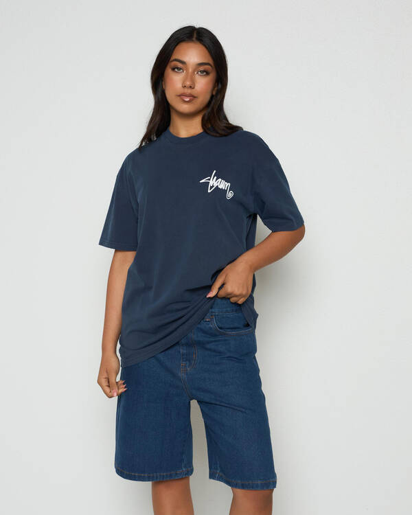 S-Double Womens Shawn Script T-Shirt for Womens