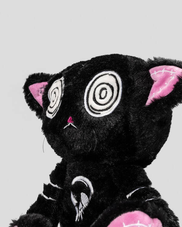 MDI Gus Fink's Black Hypnocat Plushie Pal for Unisex
