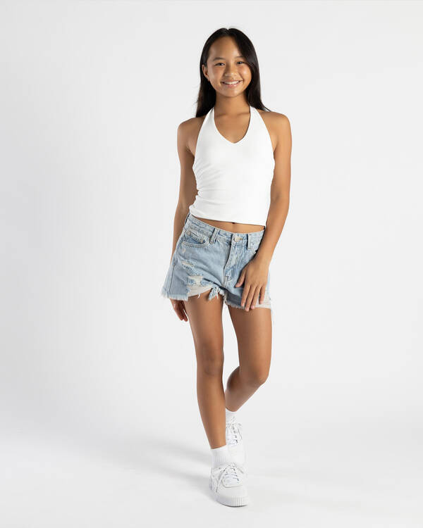 Ava And Ever Girls' Basic Halter Top for Womens
