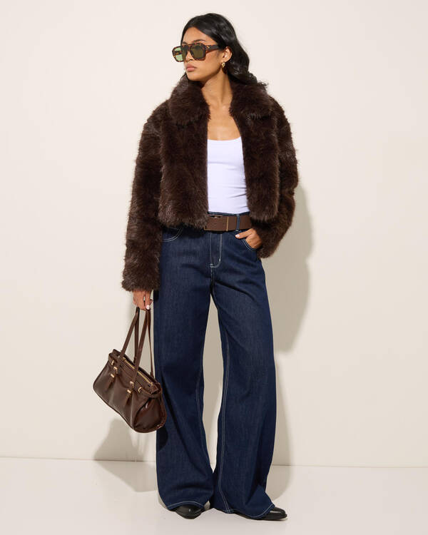 Ava And Ever Florence Faux Fur Jacket for Womens