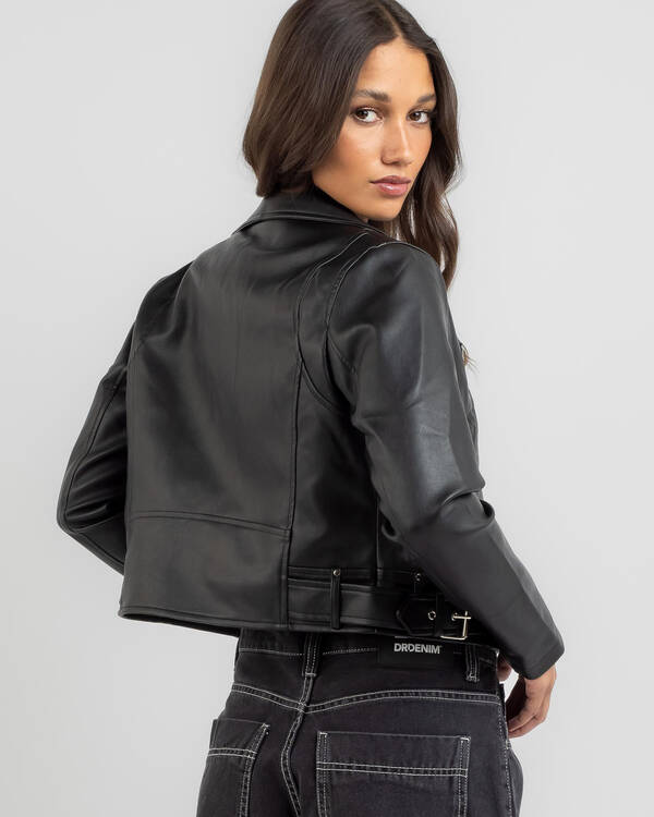 Ava And Ever Sandy Faux Leather Jacket for Womens