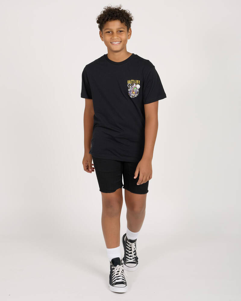 Salty Life Boys' Snap T-Shirt for Mens