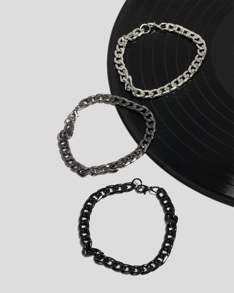REPUBLIK Metal Combo Bracelet Pack for Mens