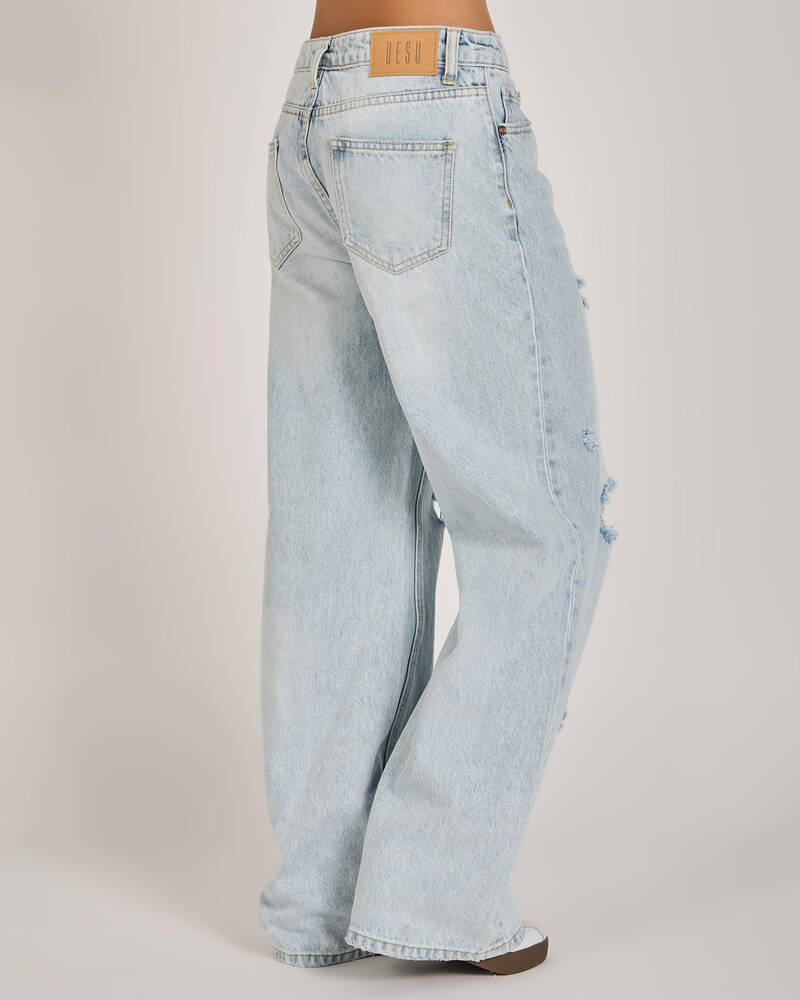 DESU Girls' Blaze Wide Leg Jeans for Womens