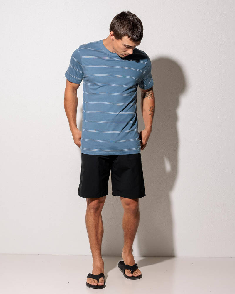 Rip Curl Plain Stripe T-Shirt for Mens