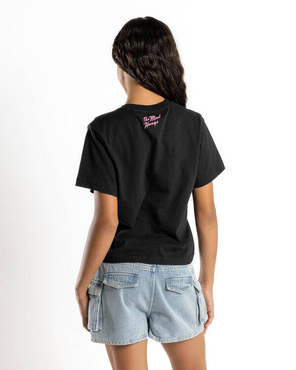 The Mad Hueys Girls' Seahorse Anchor Boxy T-Shirt for Womens