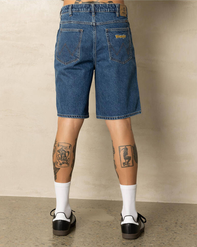 Wrangler Steezy Baggy Denim Shorts for Mens