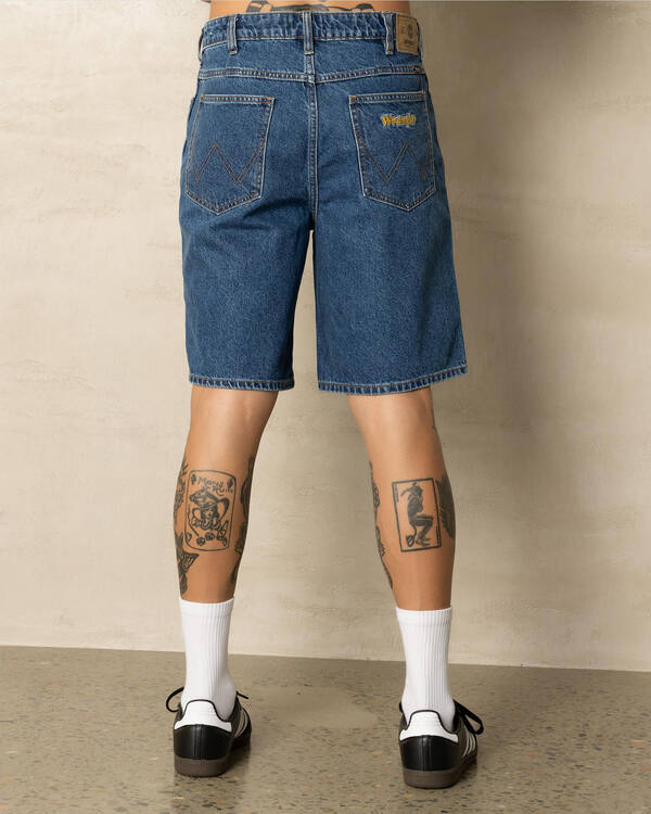Wrangler Steezy Baggy Denim Shorts for Mens