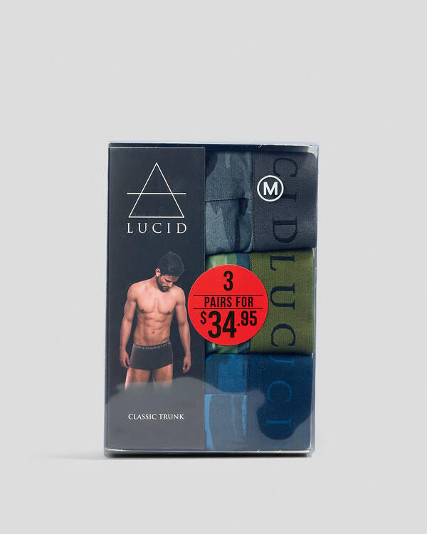 Lucid Camo Fitted Boxer Shorts 3 Pack for Mens