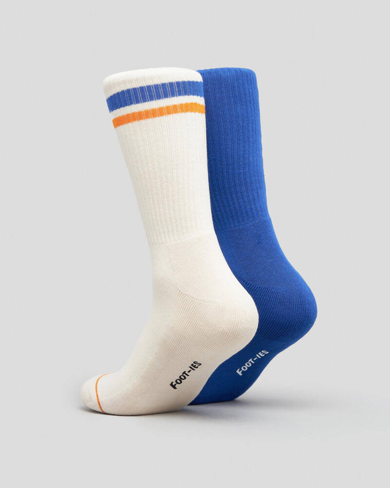 FOOT-IES Fanta Sneaker Socks 2 Pack for Mens