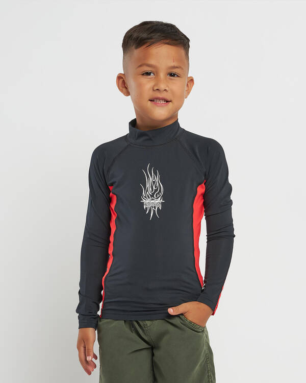 Billabong Toddlers' Jimmy Contrast Long Sleeve Rash Vest for Mens