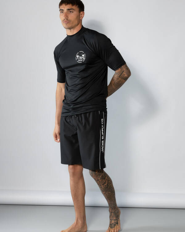 Jacks Escape Short Sleeve Rash Vest for Mens