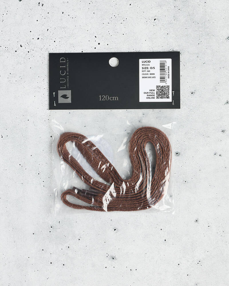 Lucid Brown Shoe Laces for Mens