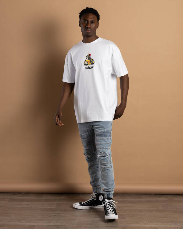 Wndrr Biker Box Fit T-Shirt for Mens
