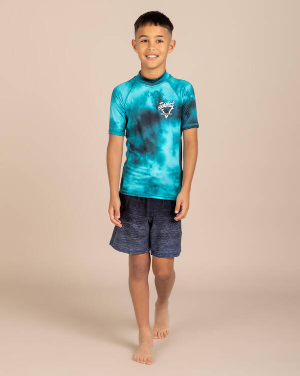 Skylark Boys' Frequency Short Sleeve Rash Vest for Mens