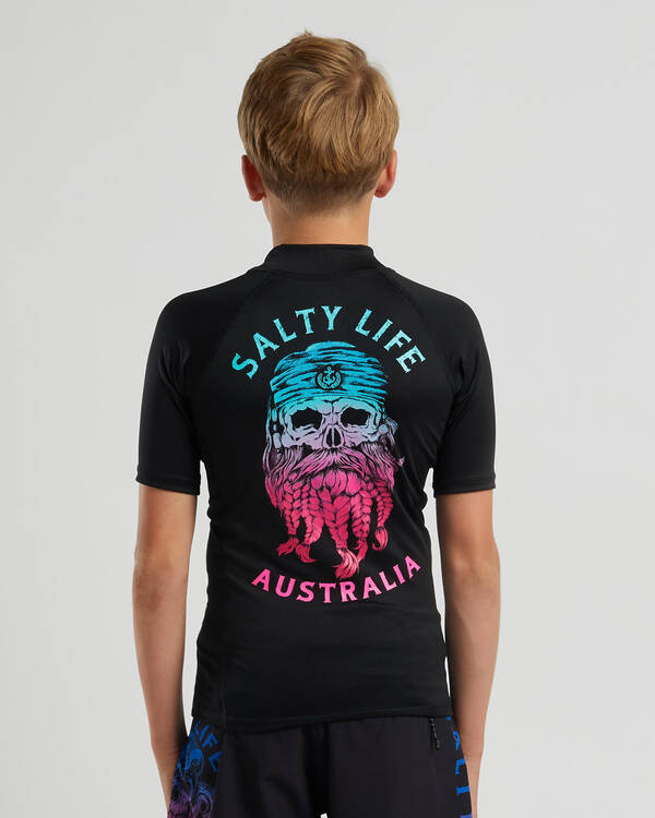Salty Life Boys' Dutchman Short Sleeve Rash Vest for Mens