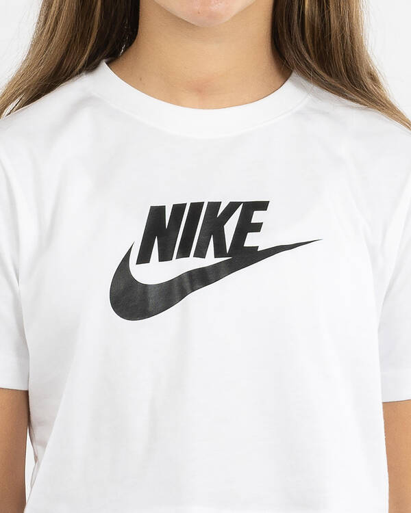 Nike Girls' Sportswear Crop Futura T-Shirt for Womens