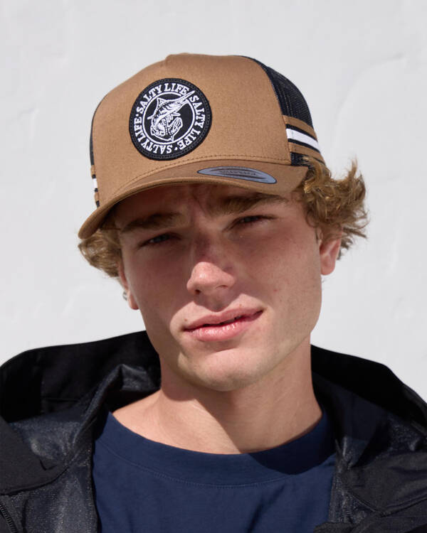 Salty Life Once Bitten 3.0 Trucker Cap for Mens