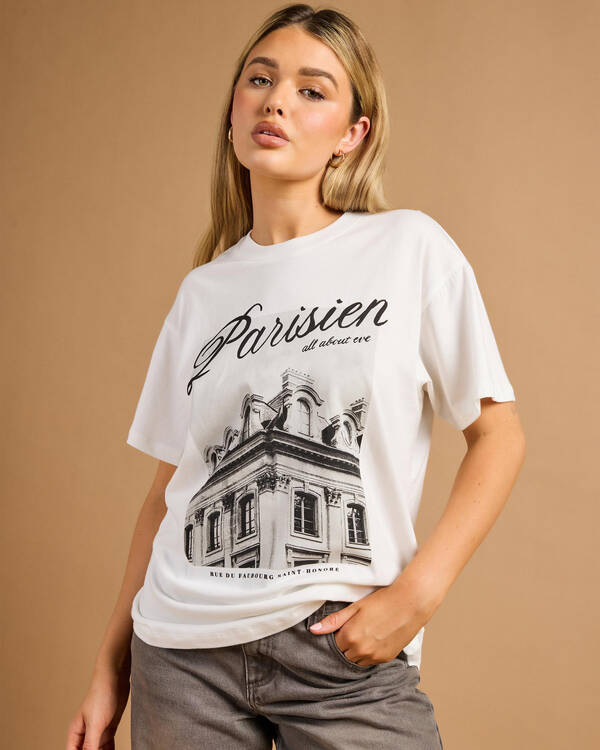 All About Eve Parisien Oversized T-Shirt for Womens