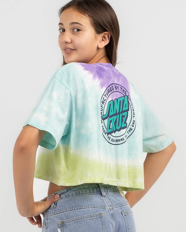 Santa Cruz Girls' Dot Redux Tie Dye T-Shirt for Womens