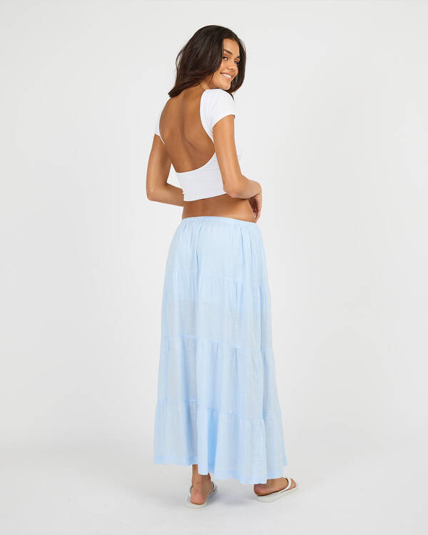 Rhythm Classic Tiered Maxi Skirt for Womens