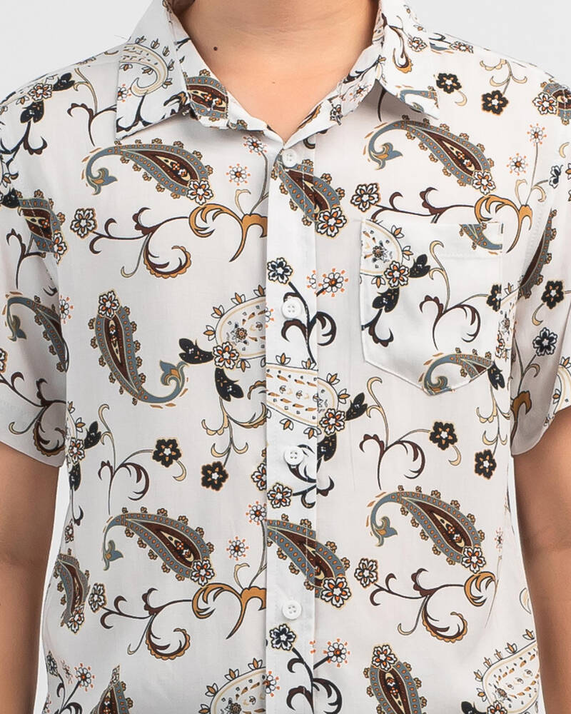 Lucid Boys' Calmer Short Sleeve Shirt for Mens