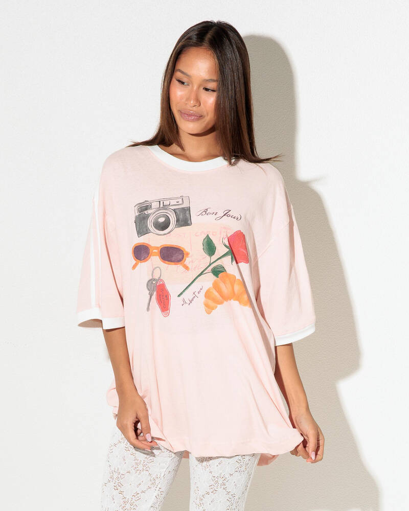 All About Eve From France Oversized T-Shirt for Womens
