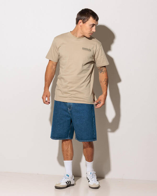 Quiksilver Impaired Baggy Denim Shorts for Mens