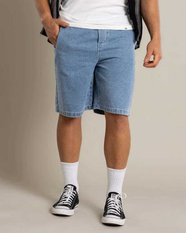Lucid Format Denim Walk Shorts for Mens