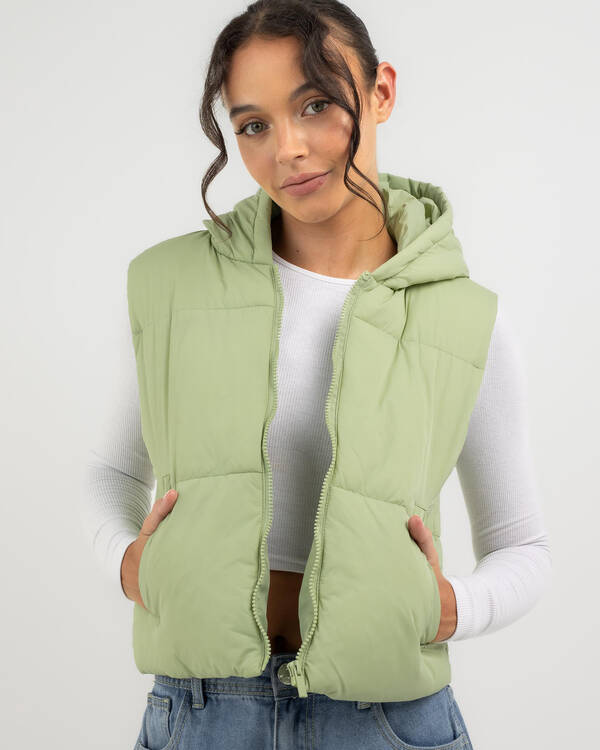 Ava And Ever Icy Hooded Puffer Vest for Womens