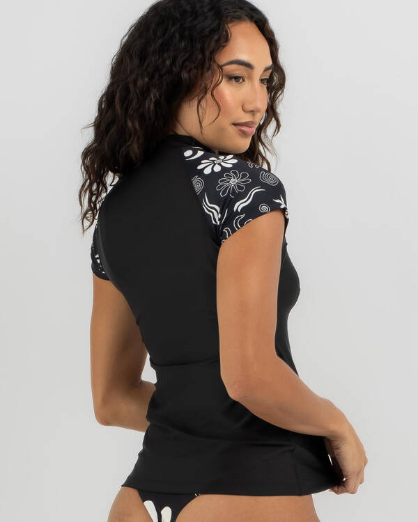 Rip Curl Holiday Cap Sleeve Rash Vest for Womens
