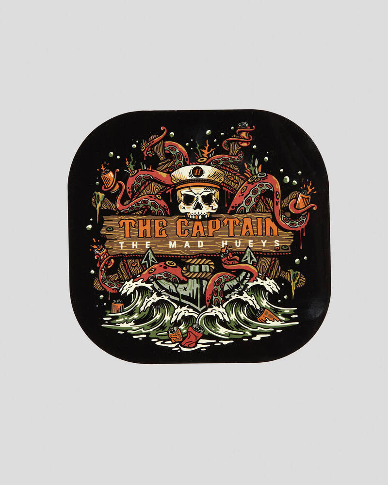 The Mad Hueys The Kraken Captain Sticker for Mens