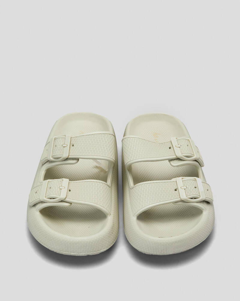 Ava And Ever Cove Double Buckle Slide Sandals for Womens